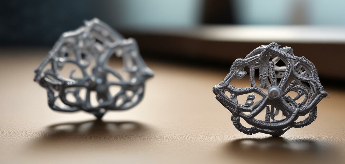 3D printed jewelry design showcasing technology
