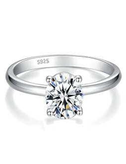 Moissanite Solitaire Ring