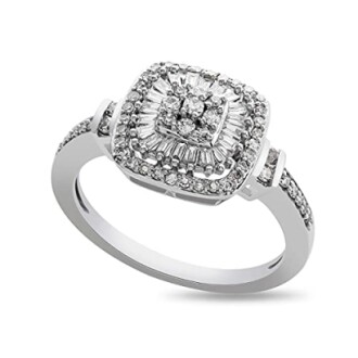 Diamond Cushion Shape Ring