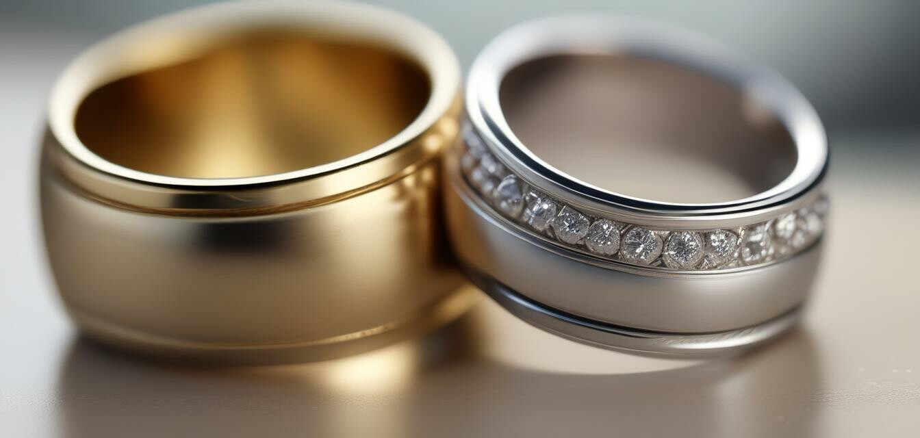 Wedding bands showcasing unique designs